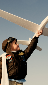 boy with plane