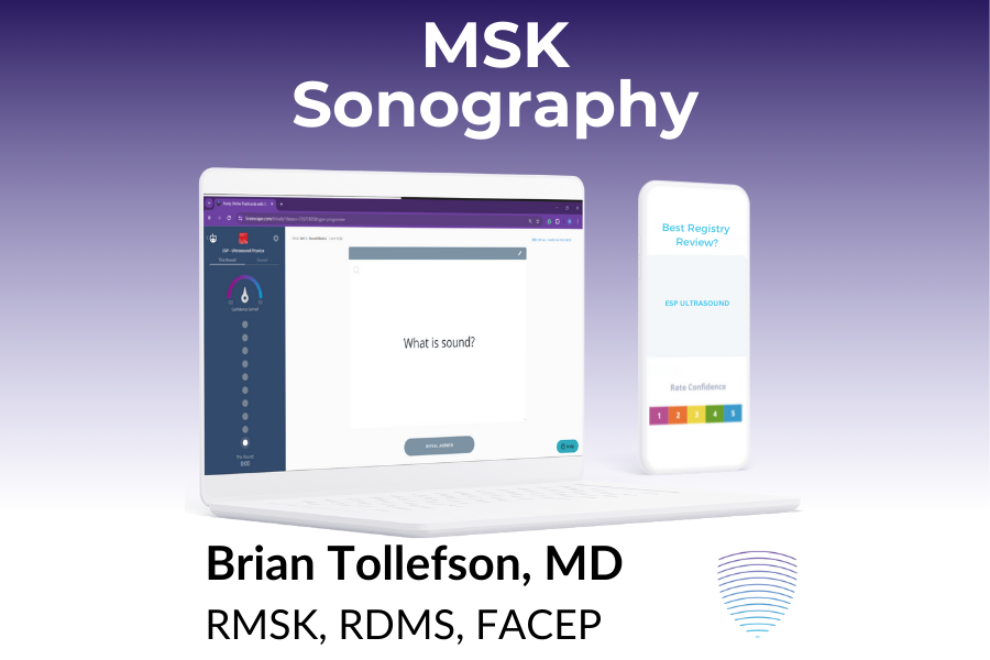 Musculoskeletal Sonography Digital Quiz Cards